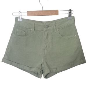 PacSun Green Corduroy Mom Shorts Women’s Size 25